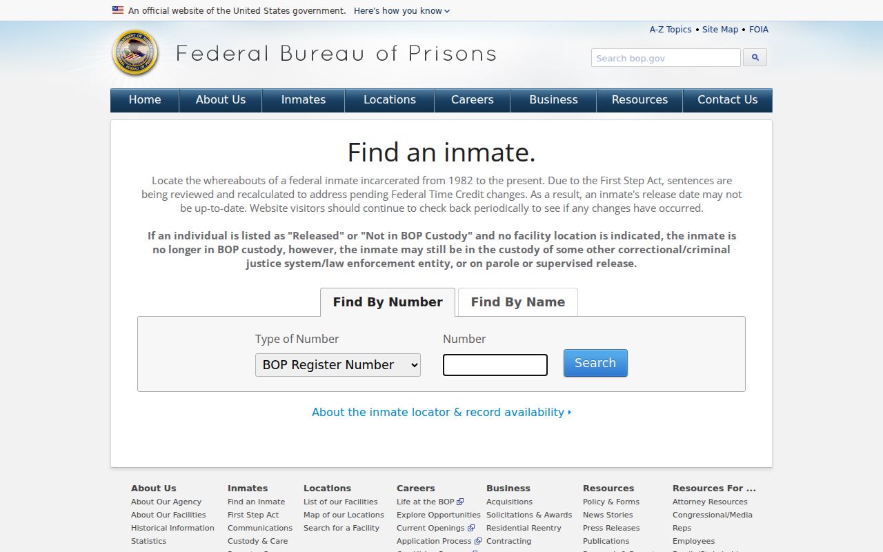 Marion County criminal record federal inmate locator