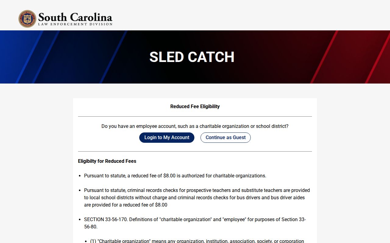 Marion County criminal record CATCH guest and account entry