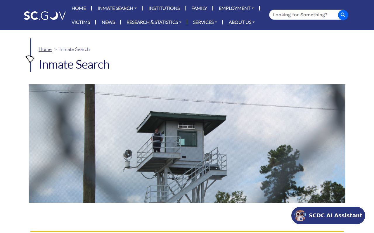 Marion County criminal history SCDC inmate search scope