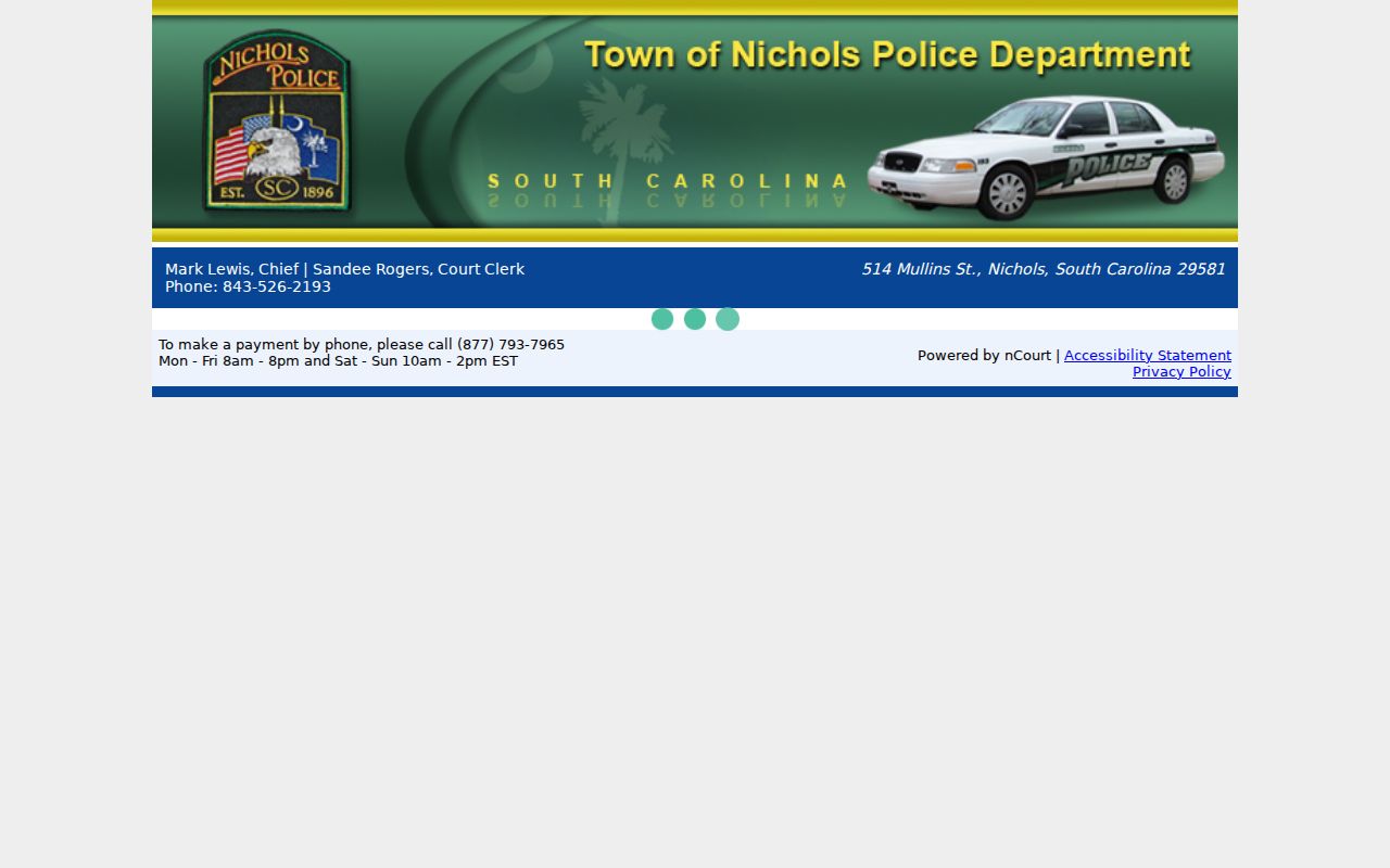 Nichols criminal record distinction in Marion County on the citation interface